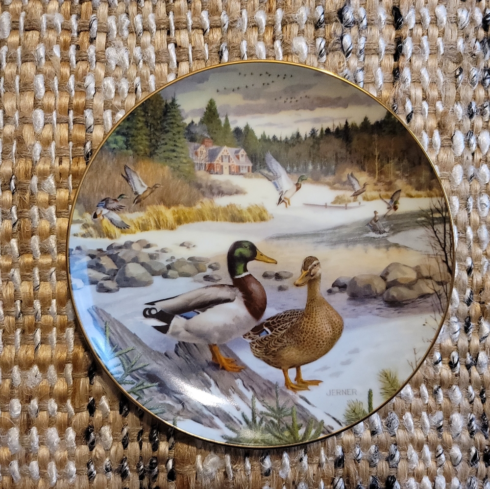 "The Mallard" collector plate by Bart Jerner